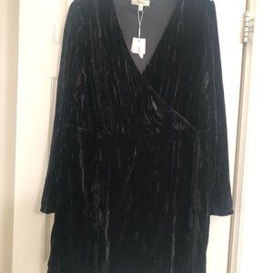 Elegant Black Velvet Dress